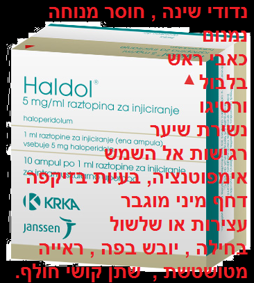 הלידול – (Haldol (haloperidol – תופעות לוואי