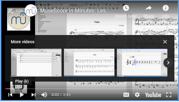 MuseScore תוכנה לעריכת תווי נגינה